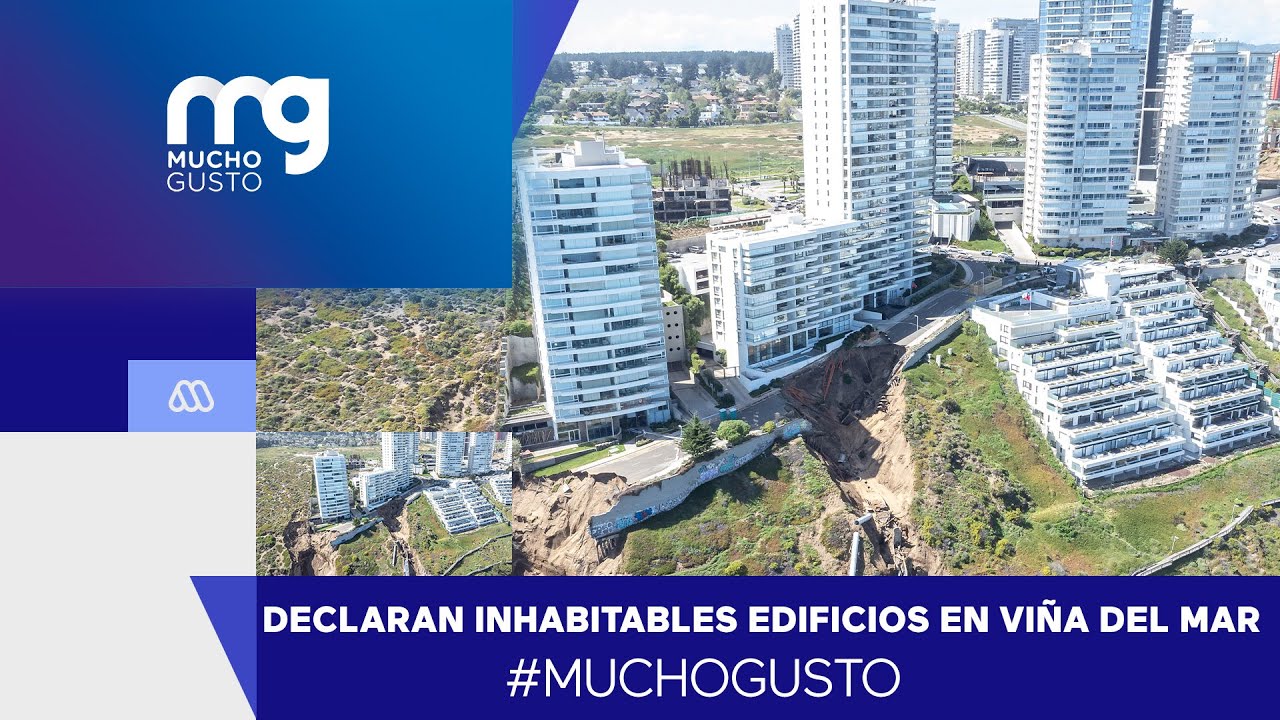 Declaran inhabitables edificios en Viña del Mar por socavones