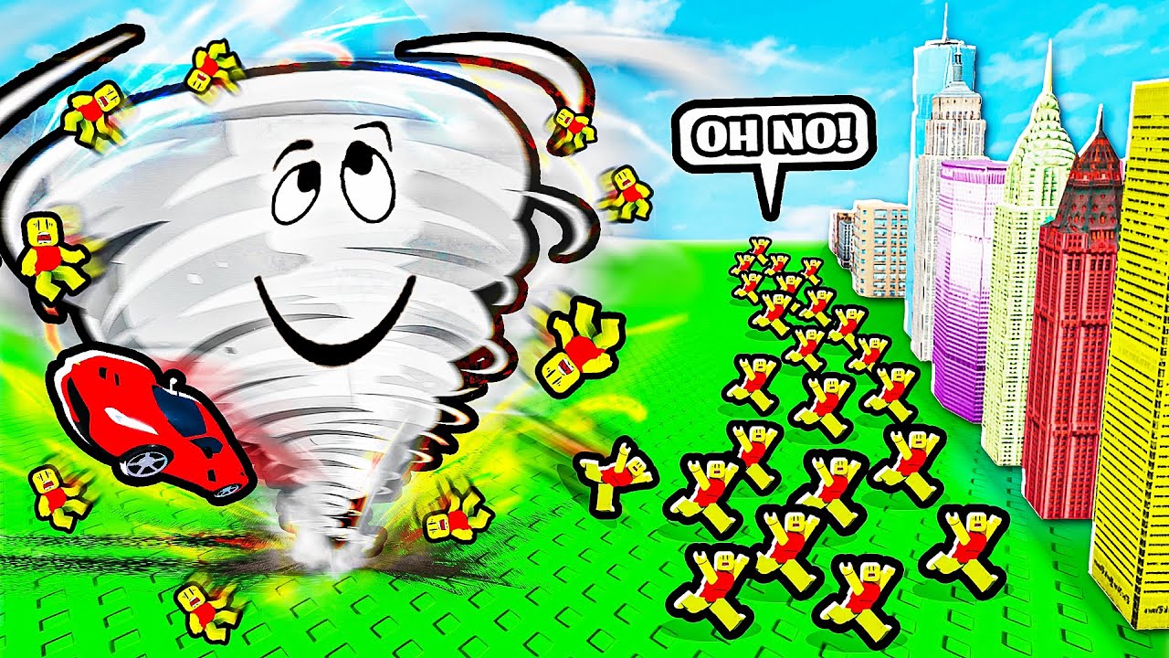 Becoming MAX SIZE TORNADO in Roblox!