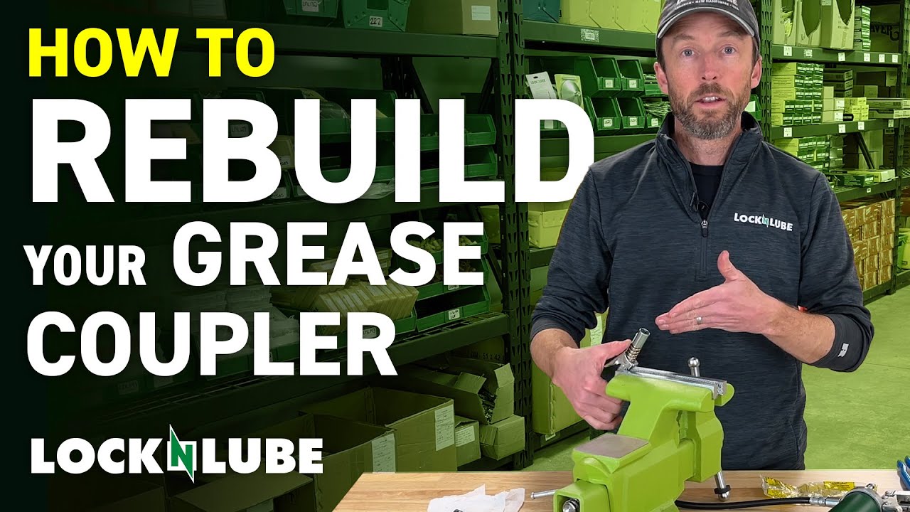 Easily replace the seal and steel jaws on your LockNLube® Grease Coupler.