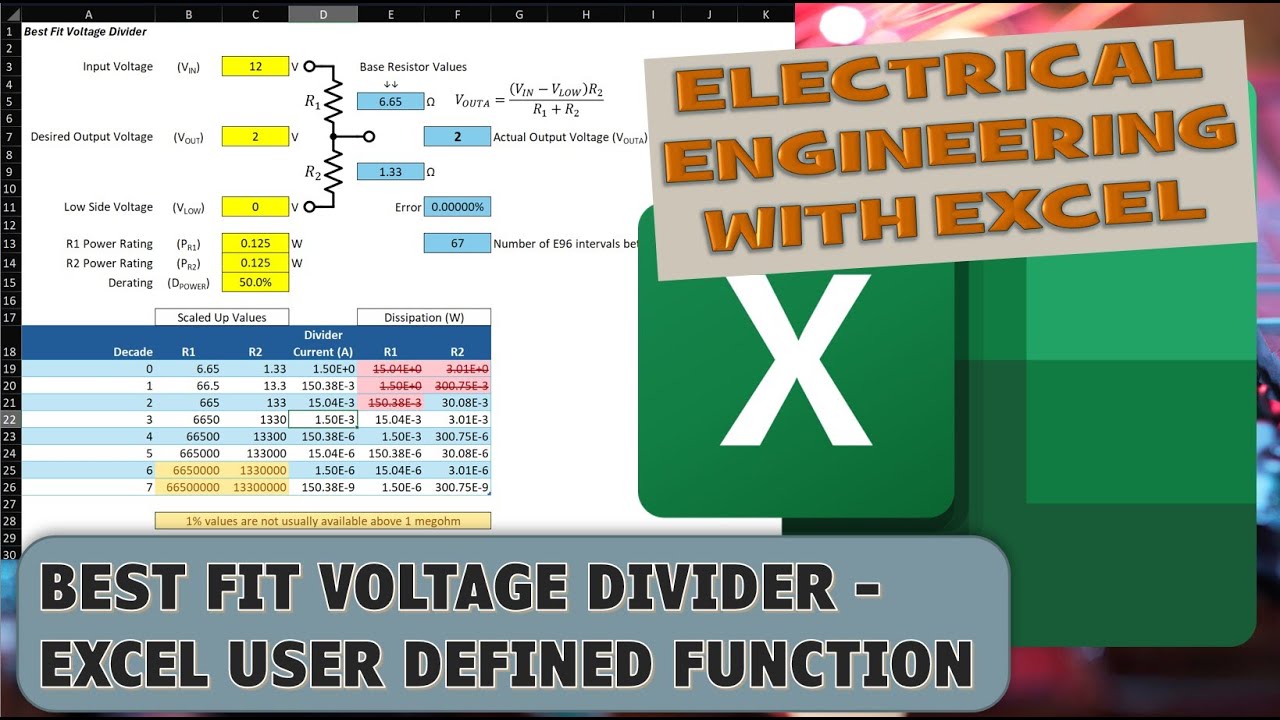 Best Fit Voltage Divider (4k Video)