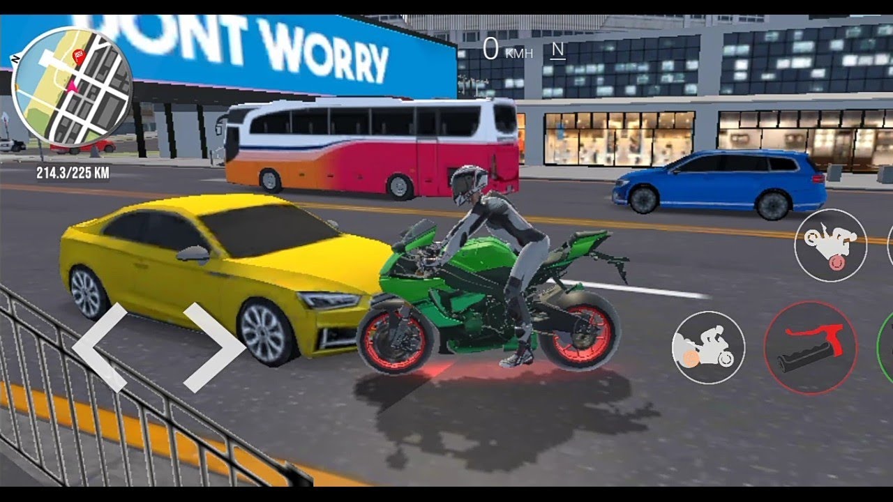 Motorcycle real simulate bike stunts 3D mobile 