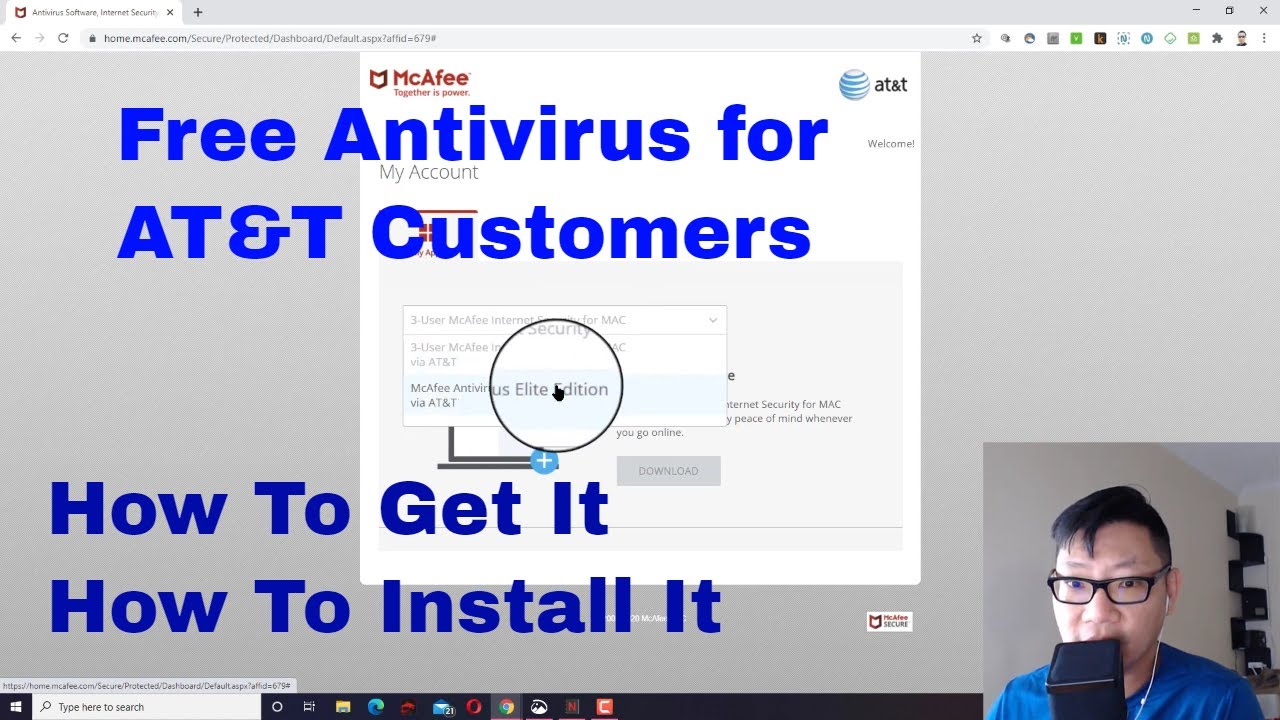 Got AT&T Broadband? How To Get McAfee Antivirus Plus Installed For Free