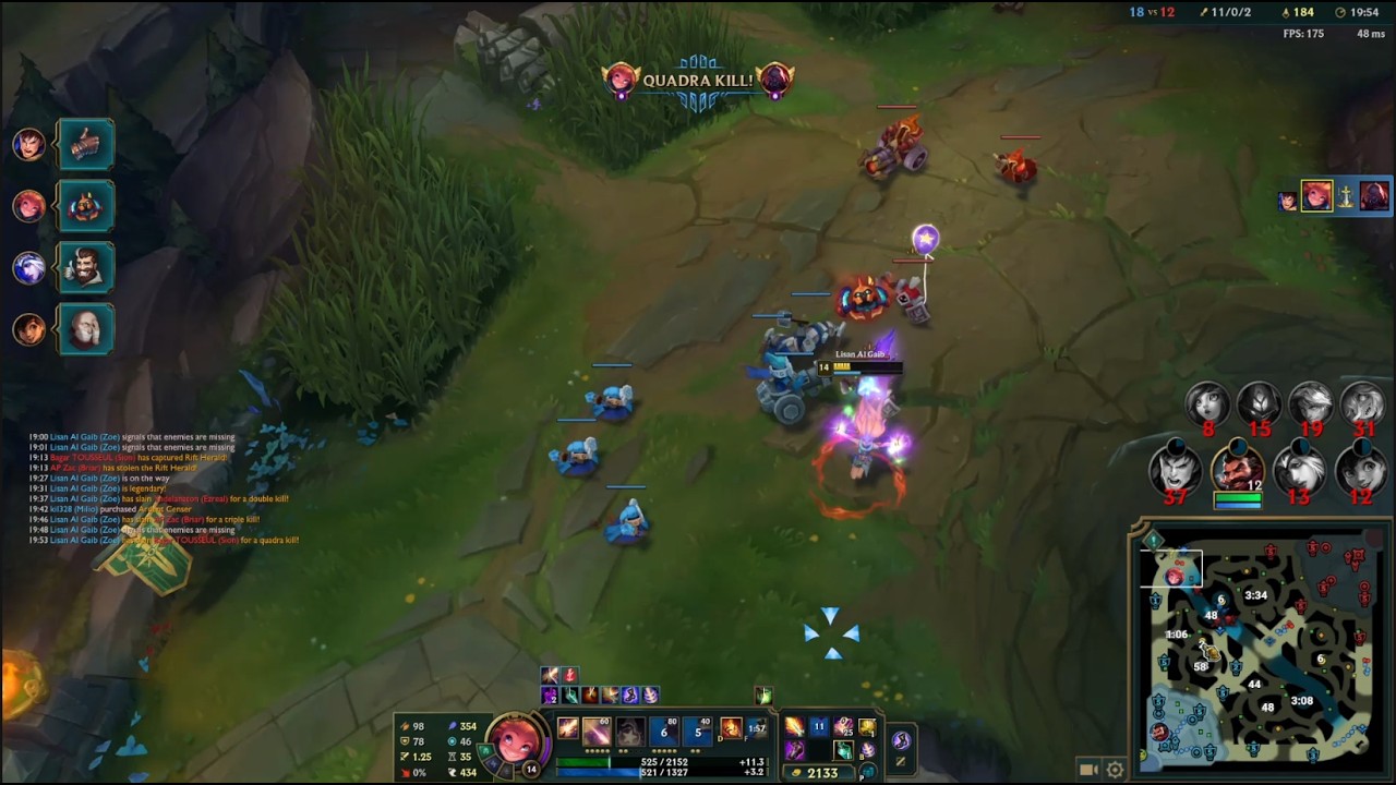 WHEN YOU HAVE TO CARRY YOUR TEAM AS AN OTP ZOE 22 KILLS !!