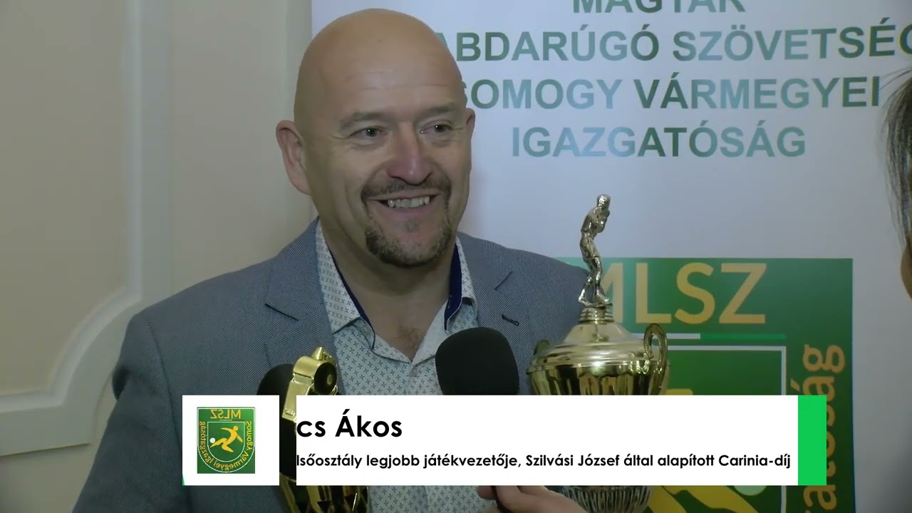 Kaposváron a Játékvezetők évnyitó-évzáró gáláján díjazták az elmúlt év legjobb somogyi játékvezetőit