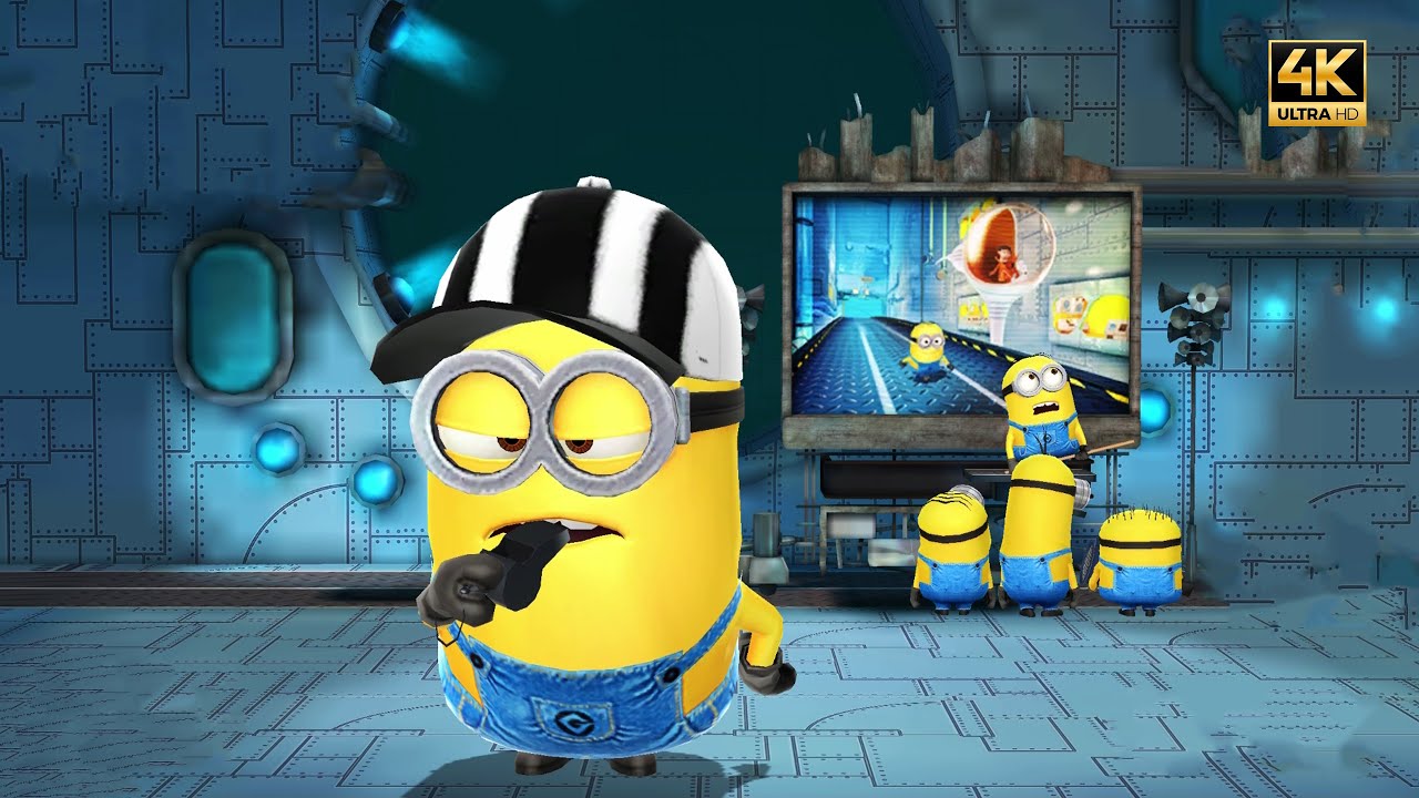 Despicable Me Minion Rush Referee throw 123 Drones at Vector - Minion Rush Boss Battles [PC 4K]