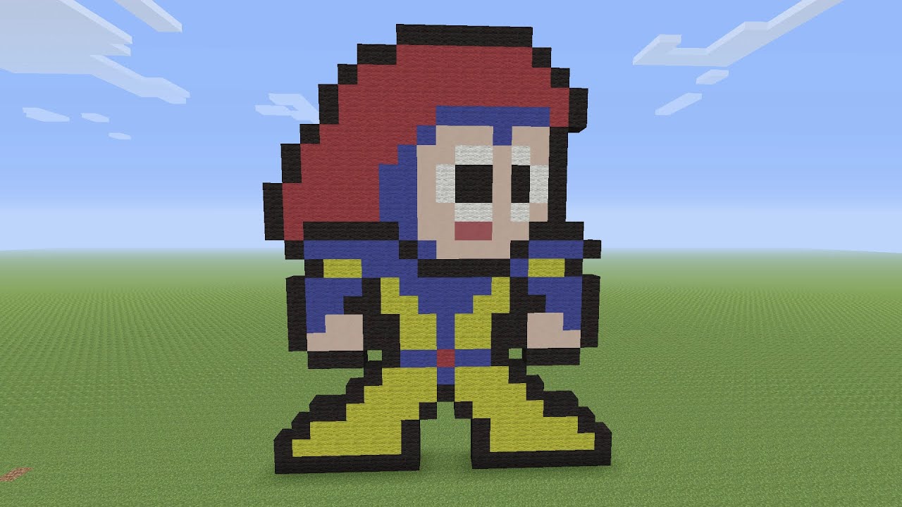 Minecraft Pixel Art - Jean Grey From X-Men