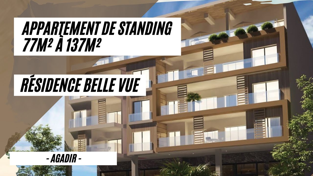 Appartement 2 et 3 Chambre - salon | Résidence Belle vue Moubina Agadir