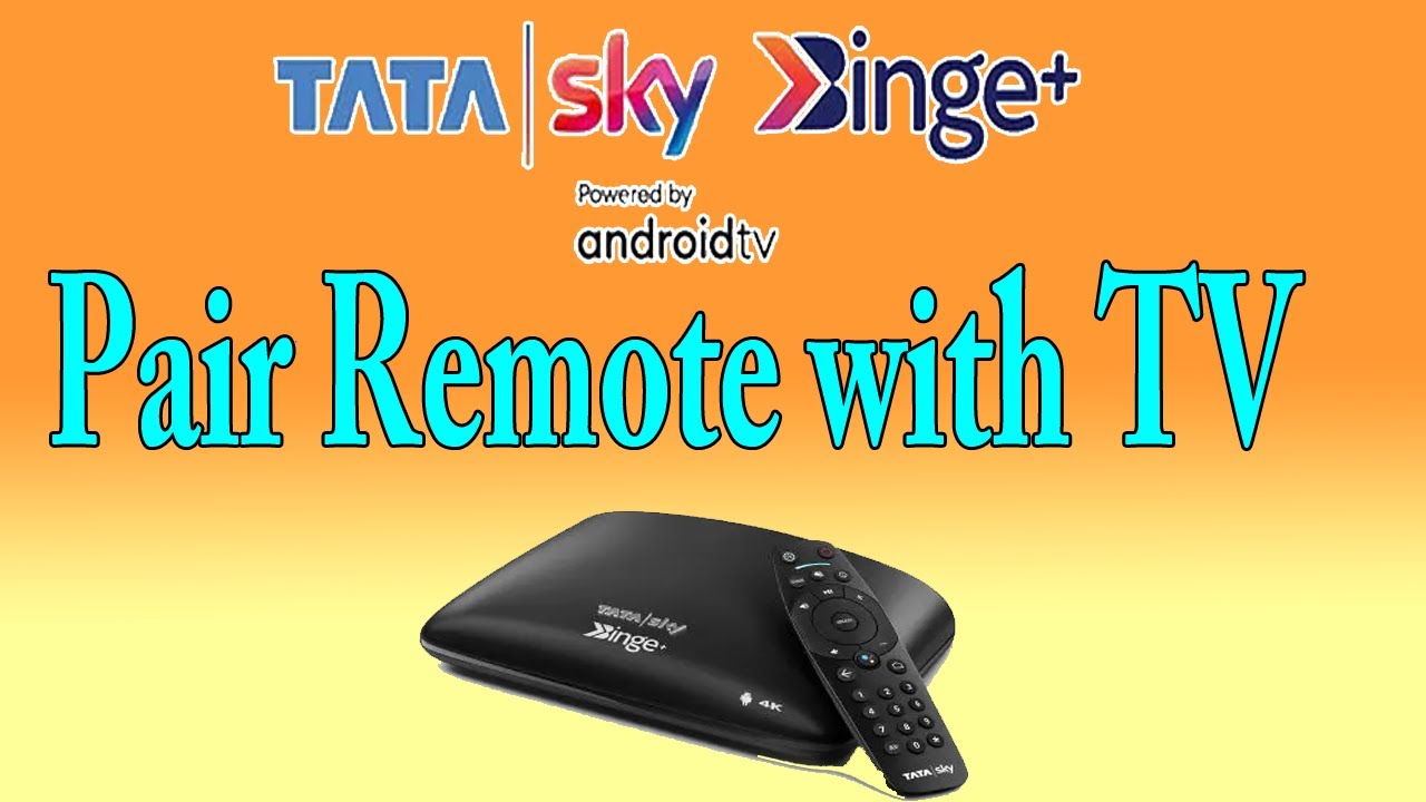 Tata Sky Binge Plus Remote Pairing with TV