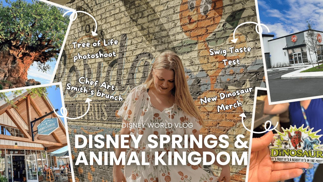 Disney Springs Brunch + Animal Kingdom Adventures | New Dino Merch & Tree of Life Photos!