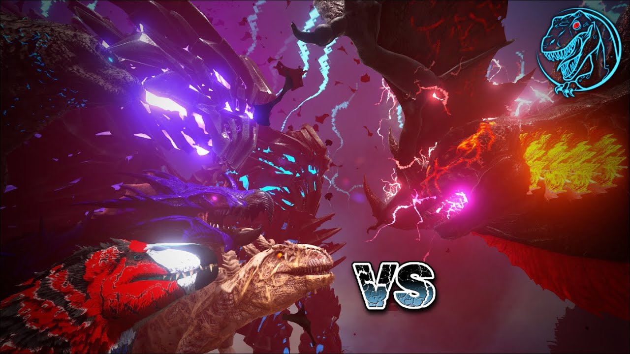 Scarlet King Battle XL - Godzilla, Pikkon's Revenge and more | ARK Kaiju Battle 🦎