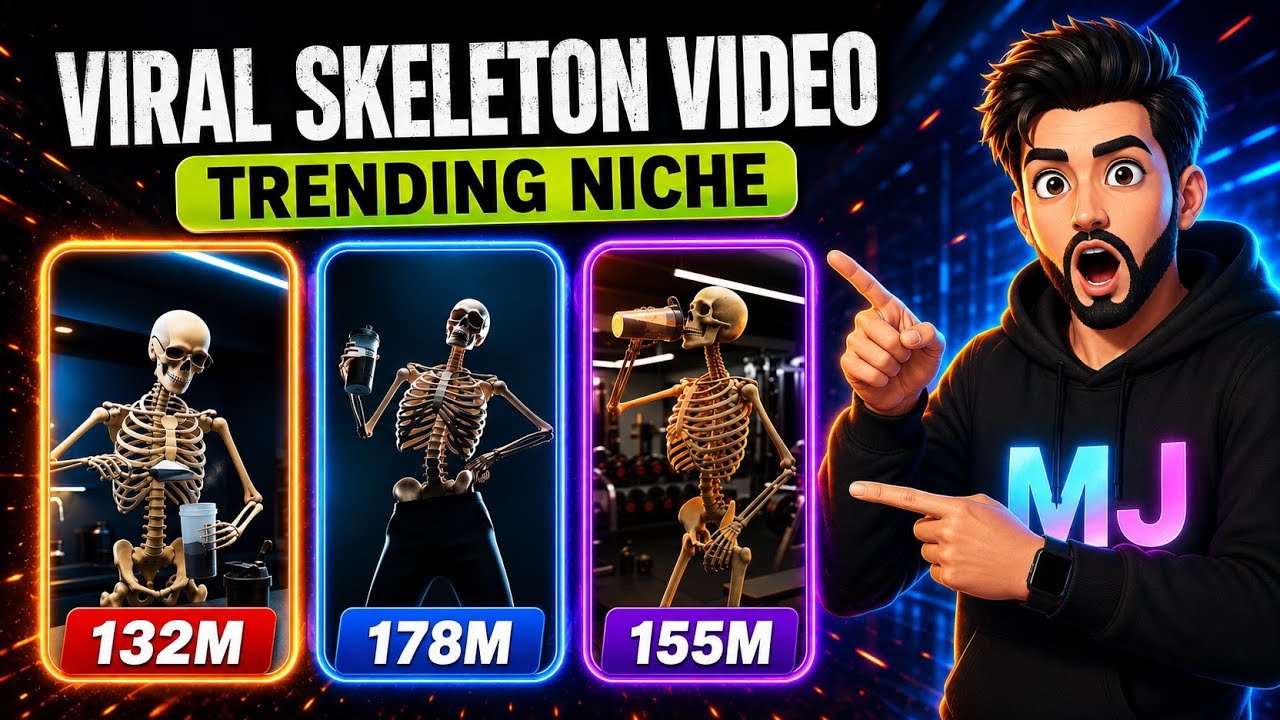 How to Make Viral Skeleton Educational Video | New Viral Niche 