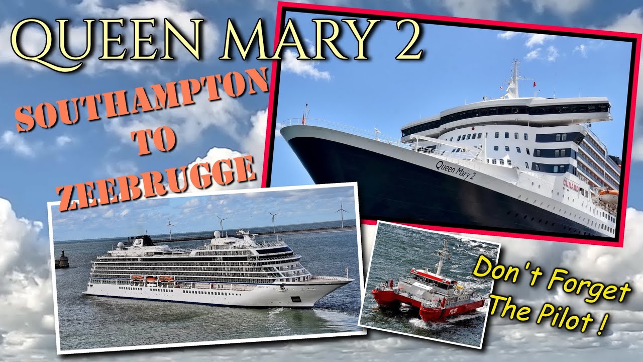 QUEEN MARY 2 - Southampton to Zeebrugge. A relaxing trip to the port for Bruges.