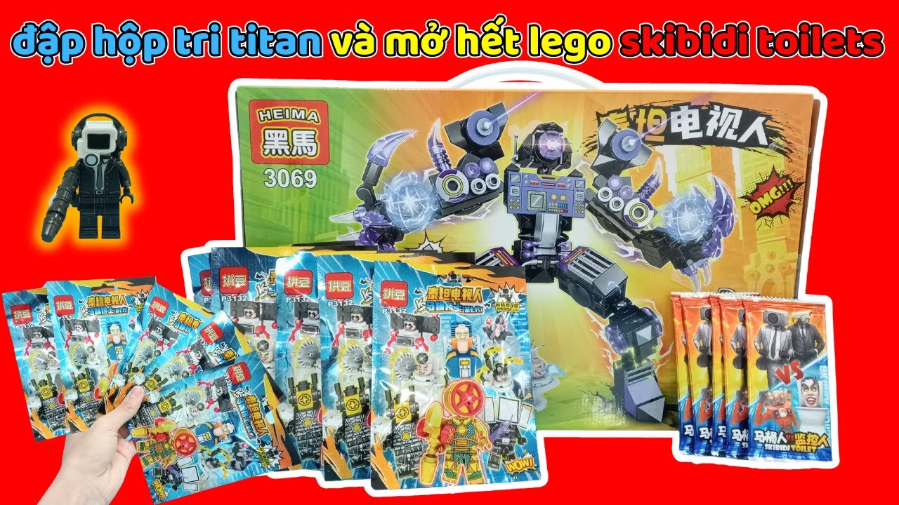 Săn Nhân Vật Lego Skibidi Toilets Và Mở Hộp Tri Titan Cực Ngầu Đồ Chơi Tv