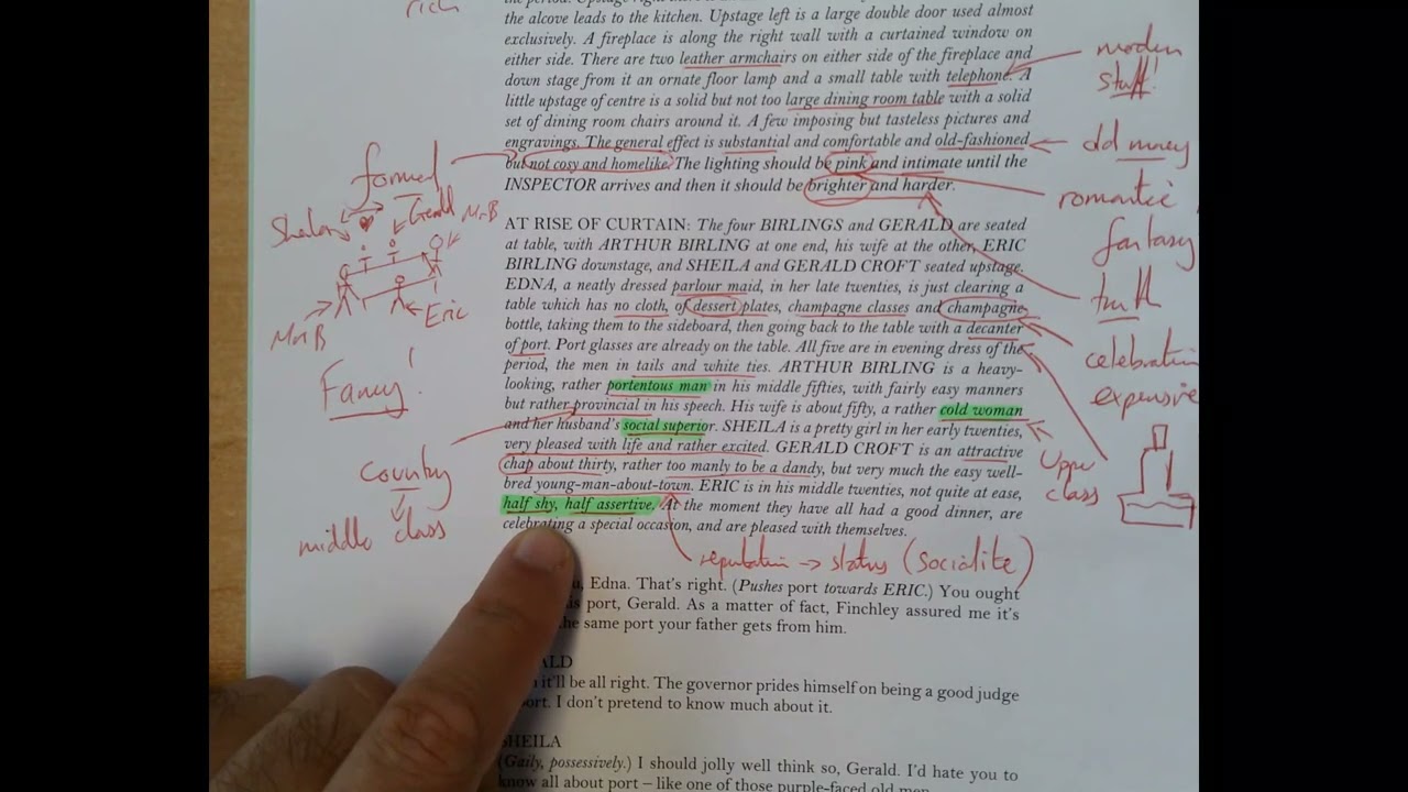 An Inspector Calls Act 1 Part 1