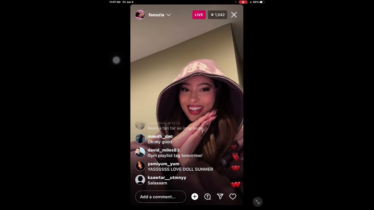 Faouzia IG Live | June 9, 2023 | Plastic Therapy and Don’t Call Me Live