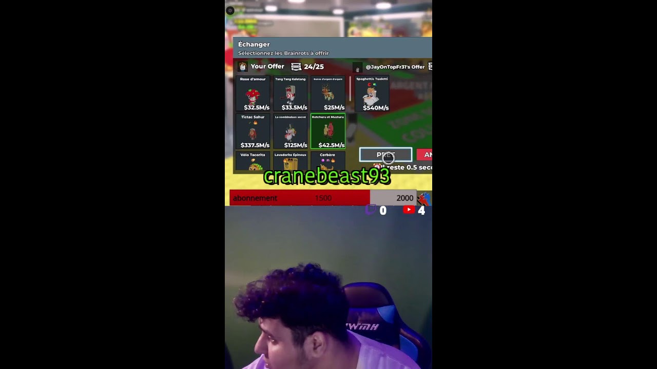 trade machine avec Sami et les abo et de noobini a un OG