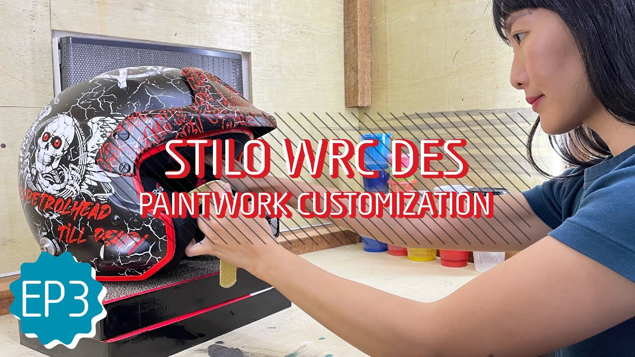STILO WRC DES | ASMR | The Dark Beast | Matte Paints | Helmet Paintwork Process [ENG SUB] [EP 3]