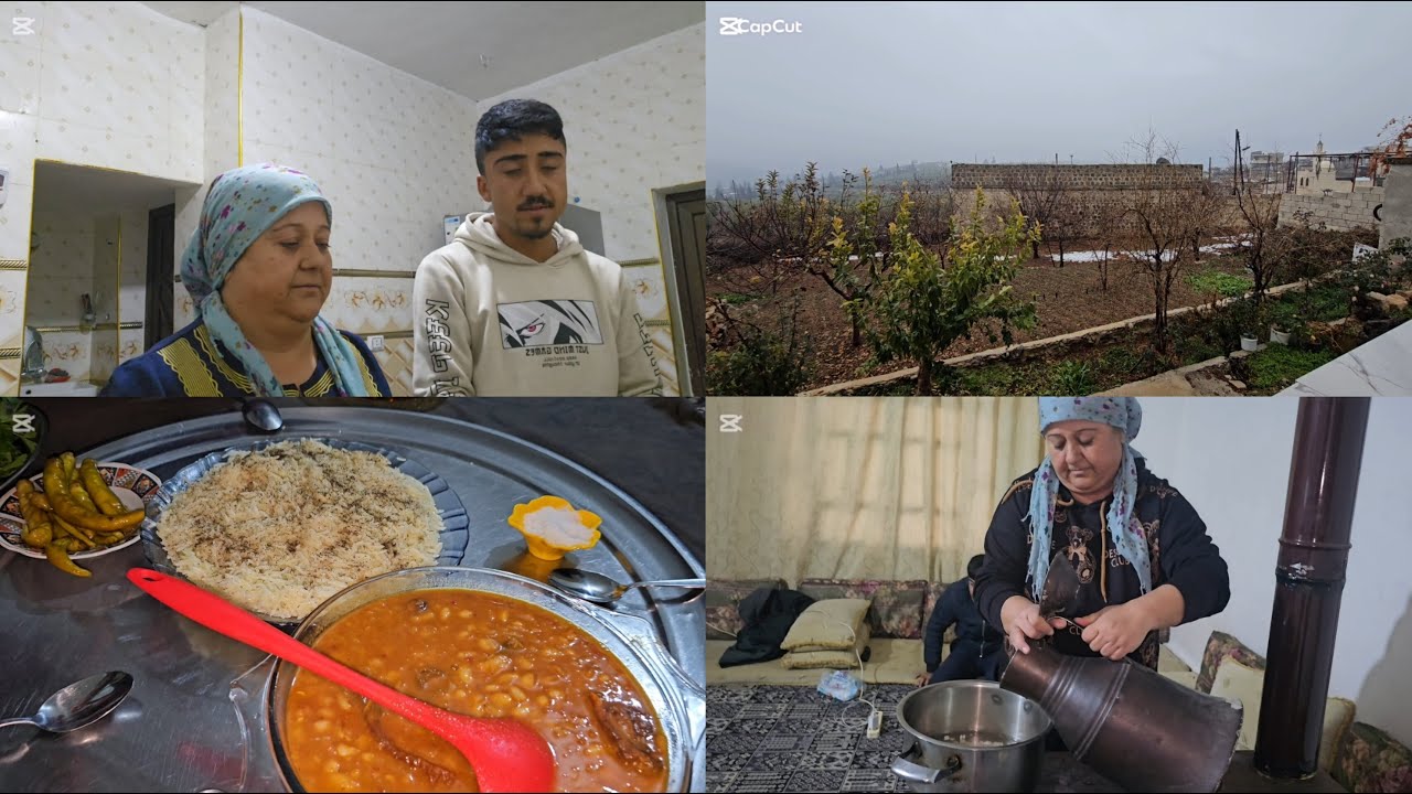 روتين اليوم مع أكلة رز  مع فاصوليا تبعونا لاخير