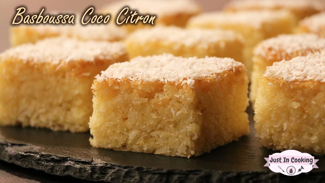 Recette de Basboussa à la Noix de Coco et au Citron