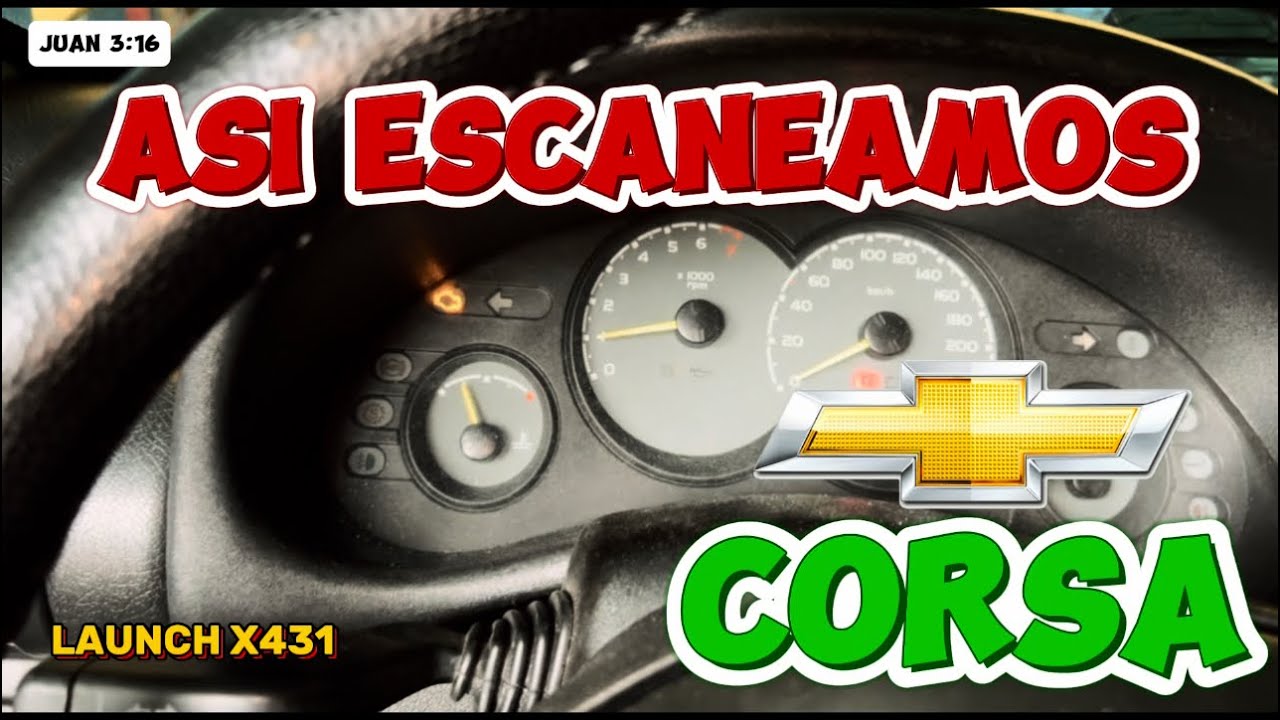 COMO ESCANEAR EL CHEVY CORSA ✅