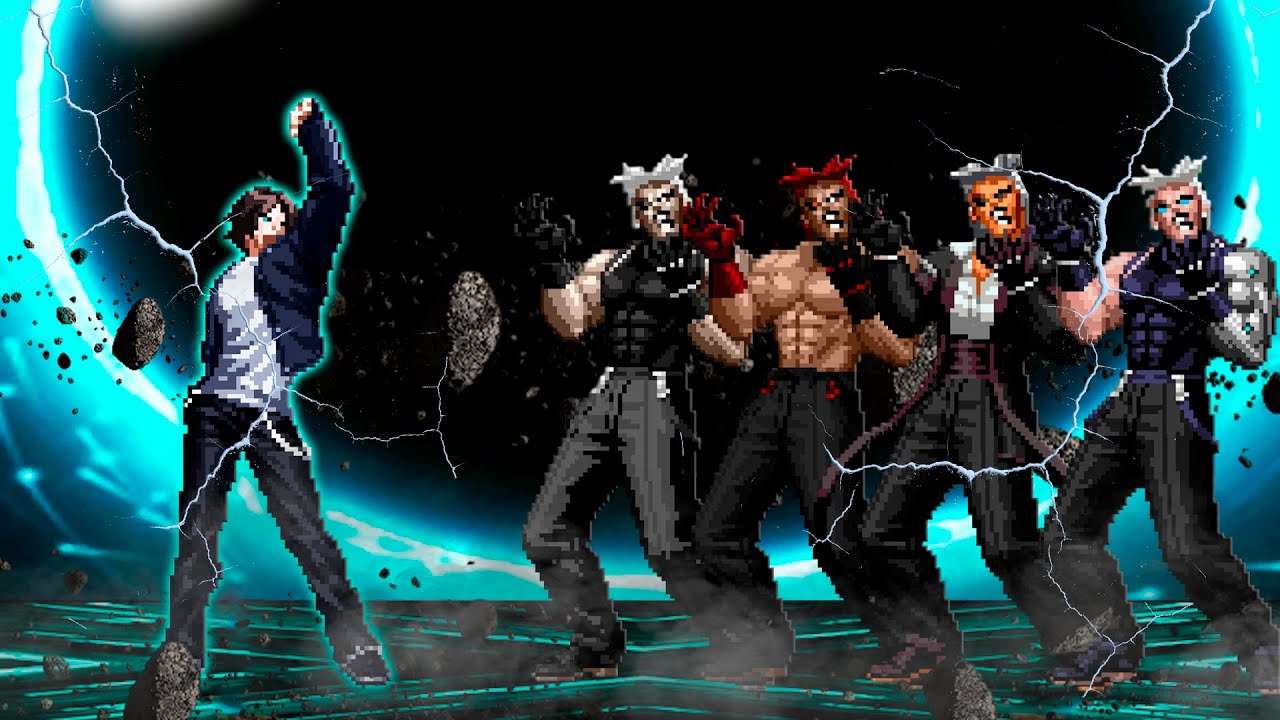 [KOF Mugen] Neo Kyo vs Super Rugal Team