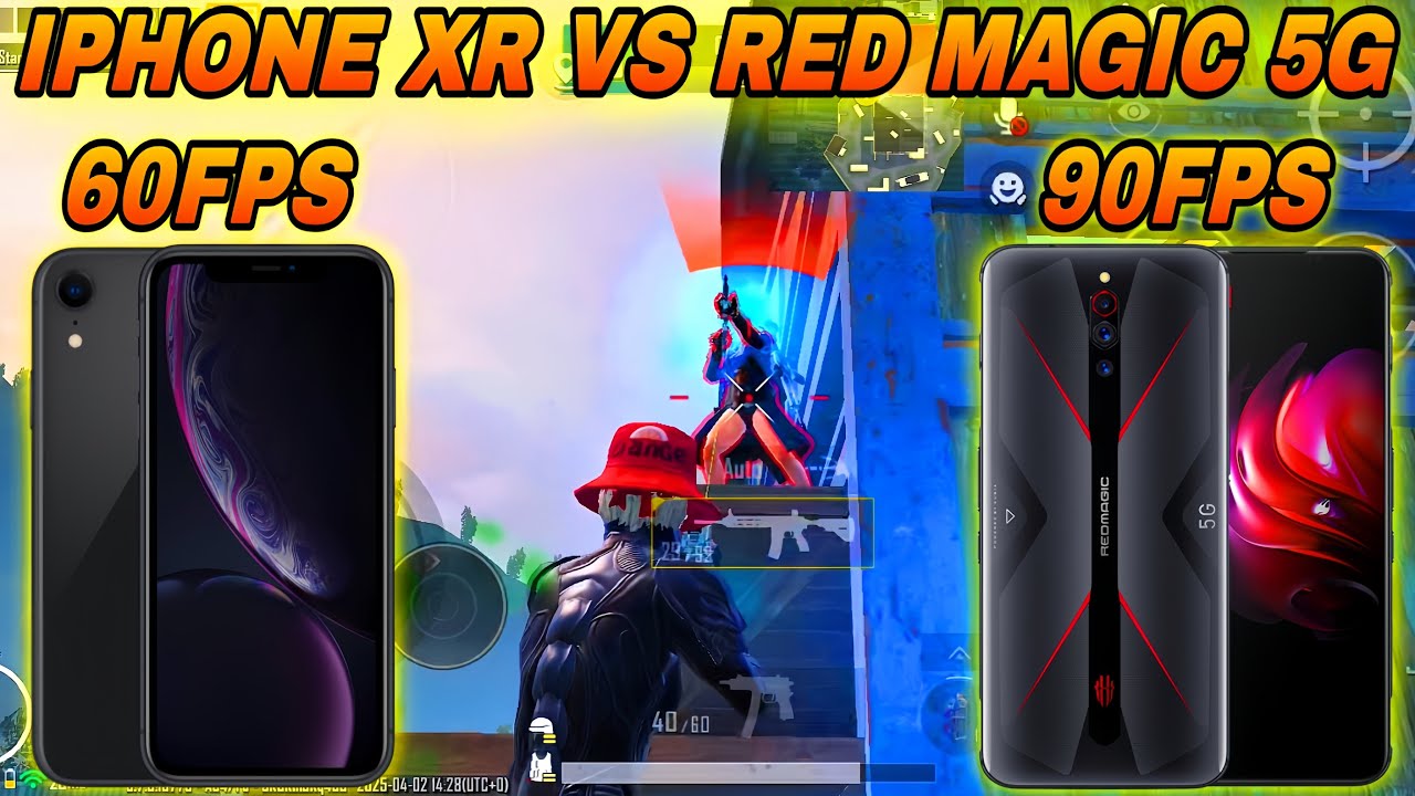 🔥POWER OF RED MAGIC | IPHONE XR VS RED MAGIC 5C 5G | 60FPS VS 90FPS | 1V1 TDM PUBG / BGMI TEST 2025🔥