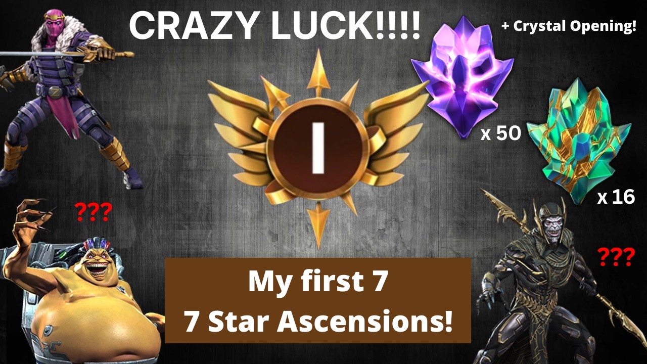 I GOT SO LUCKY!! My First 7* Ascension pulls were CRAZY! | Marvel Contest of Champions