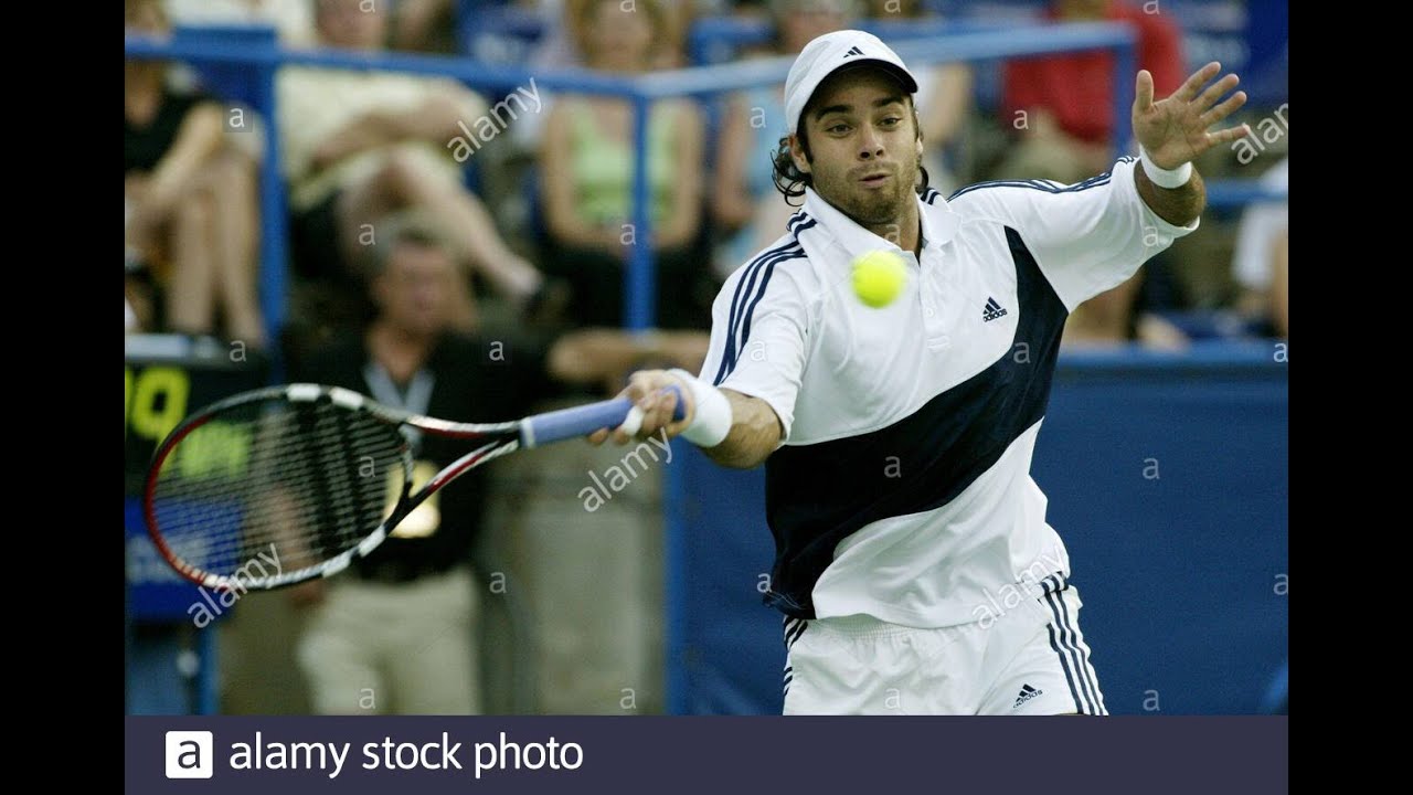 Fernando González vs Andre Agassi - SF Washington 2003 (Canal 13)