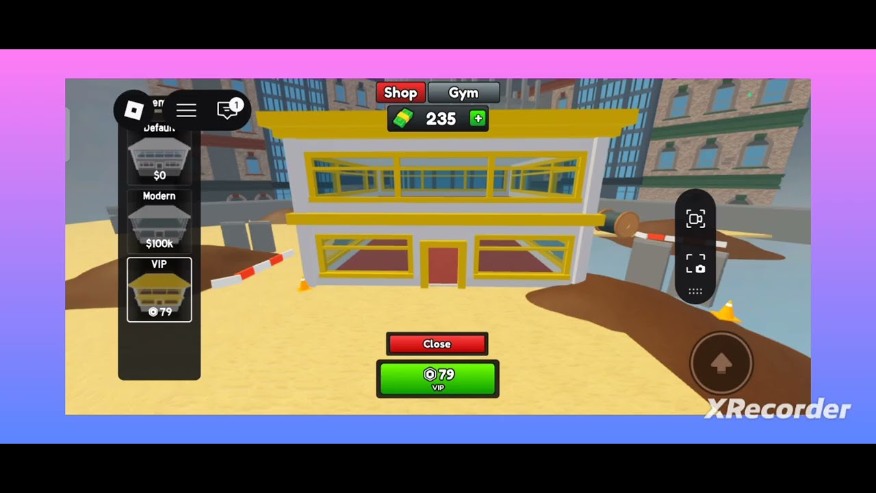 Roblox (Build a GYM) and this is boring game  Like and Subscribe 