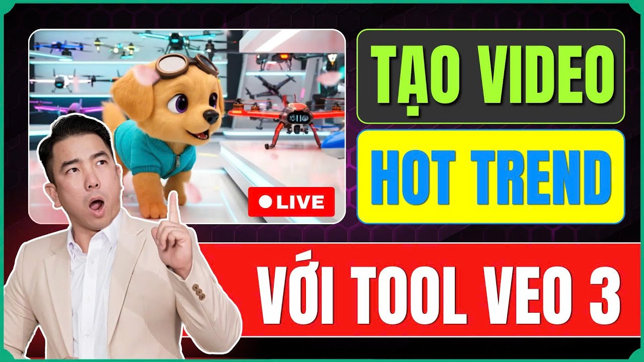 Tạo Video Hot Trend View Ngoại Với Tool Veo 3 | AI Automation Kiếm Tiền YouTube