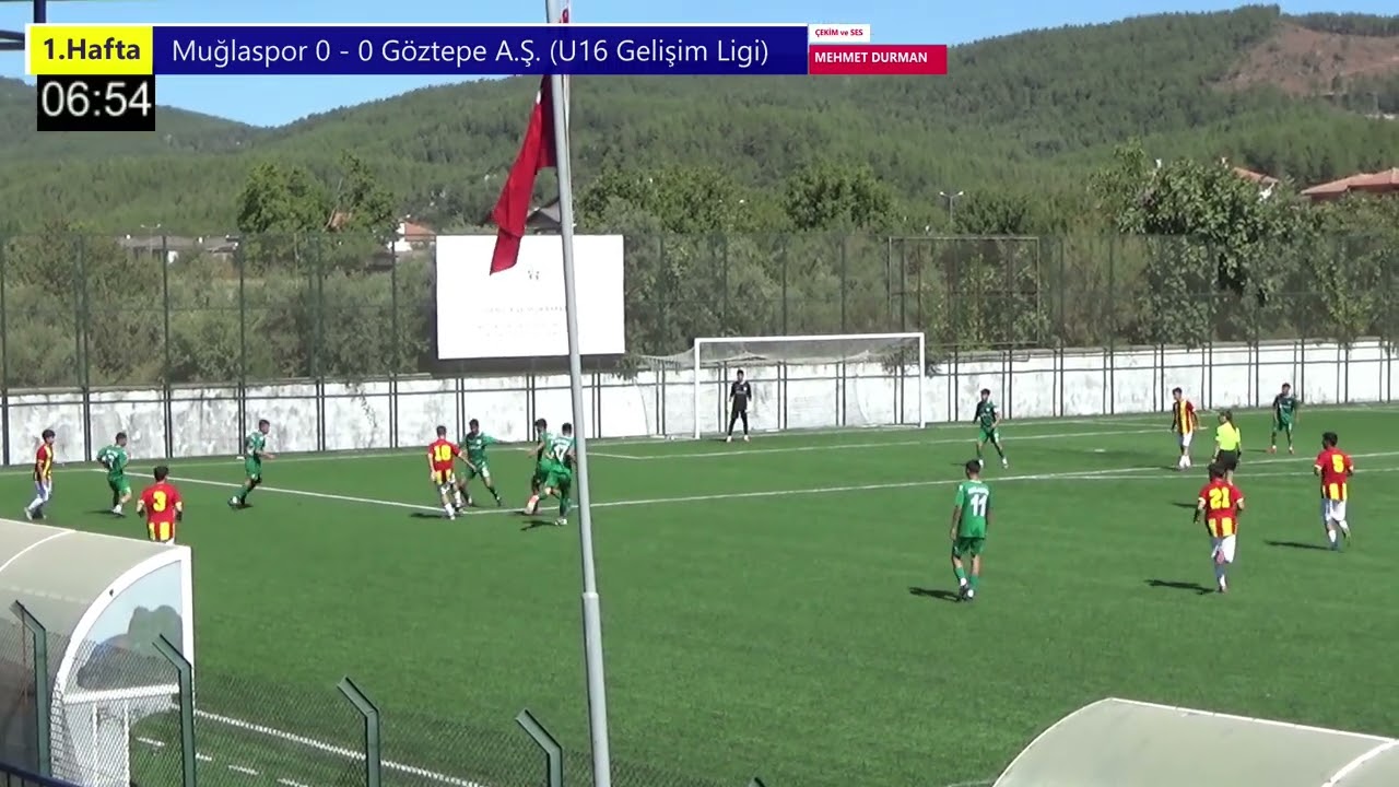 Celal Efe PINAR / Muğlaspor  1 - 5  G&ouml;ztepe A.Ş. (TFF U16 Gelişim Ligi 7. Grup 1.Hafta 2025-2026)