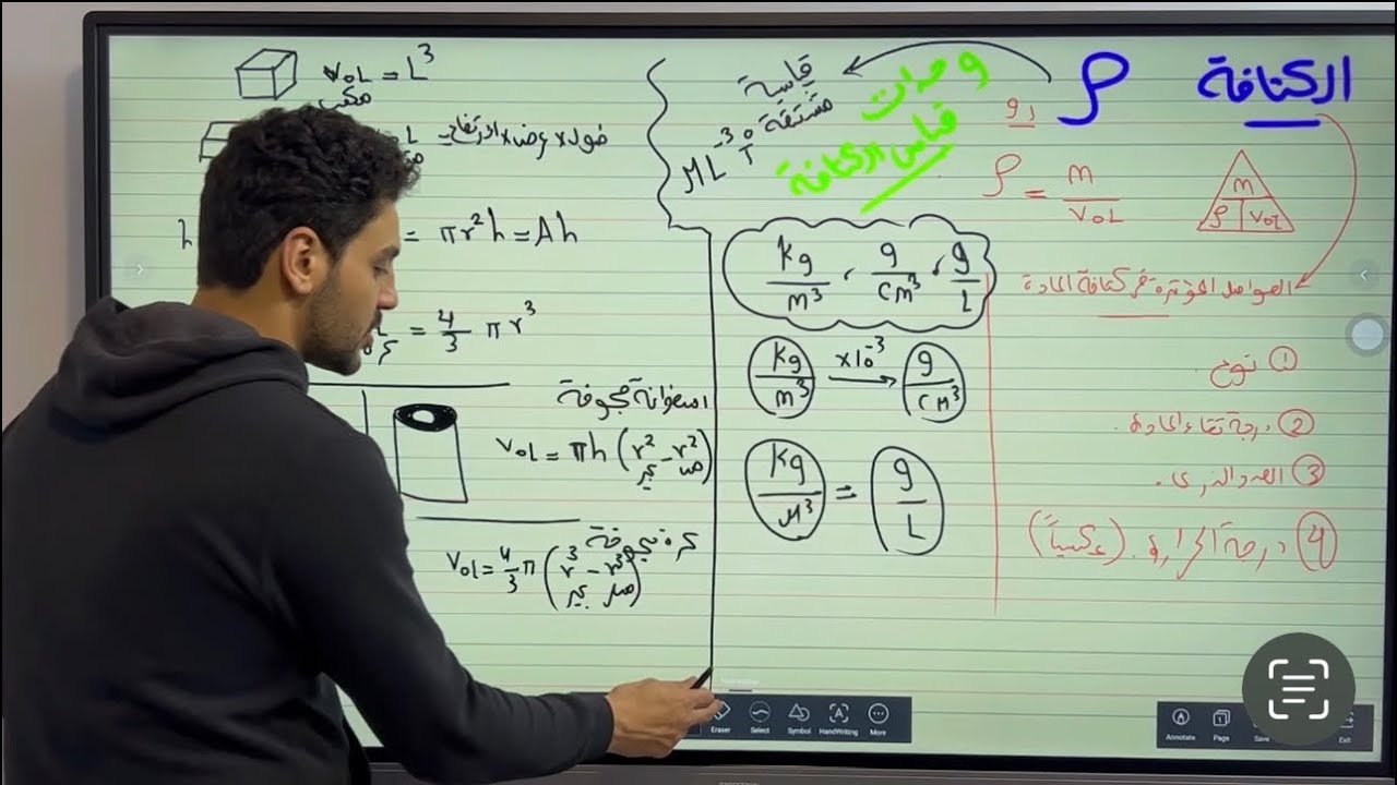 ملخص الدرس الاول (الكثافة)تانية ثانوى ❤️🌟✅