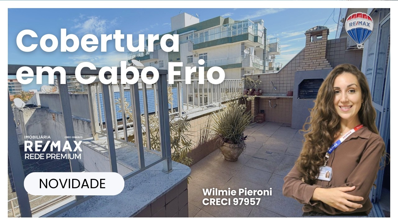 Cobertura com 4 Quartos e Churrasqueira à Venda no Braga | Cabo Frio RJ | 143m²