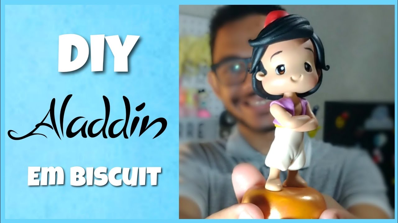 DIY - Topo de Bolo do Alladin em biscuit || Especial Alladin || Pierre Marinho