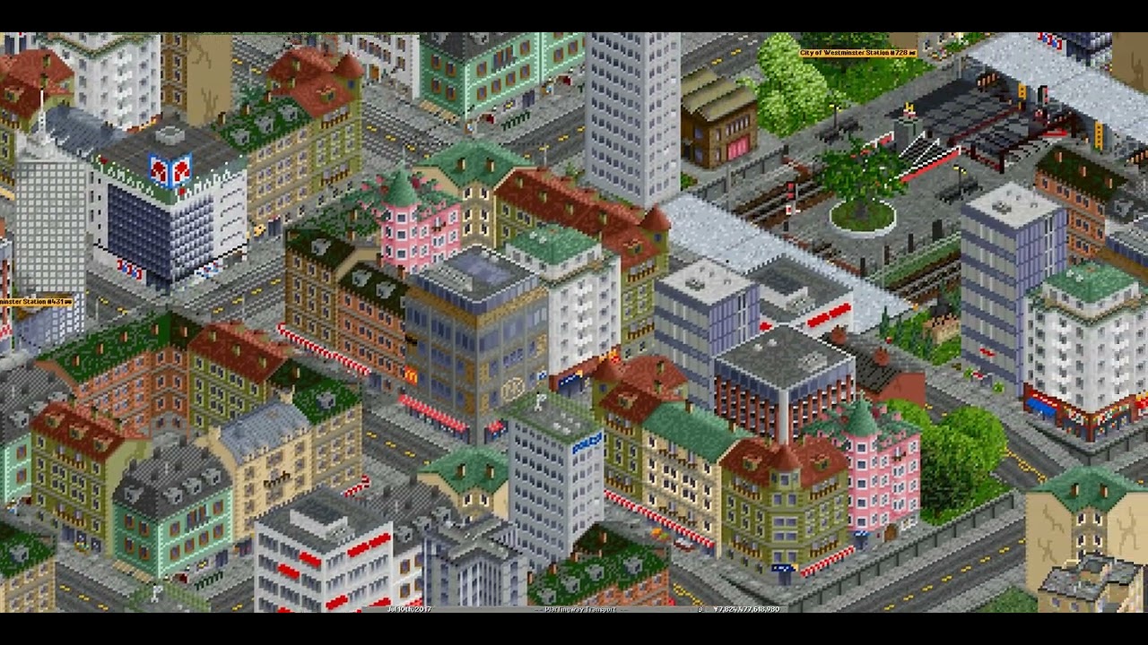 OpenTTD  Sightseeing ride.