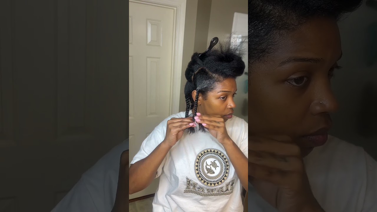 First time trying a 3 strand twist out… I’m not sure about this one 