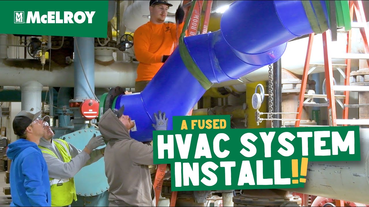 McElroy Pipe Fusion Tools Help Complete a New HVAC System Install In Short Time