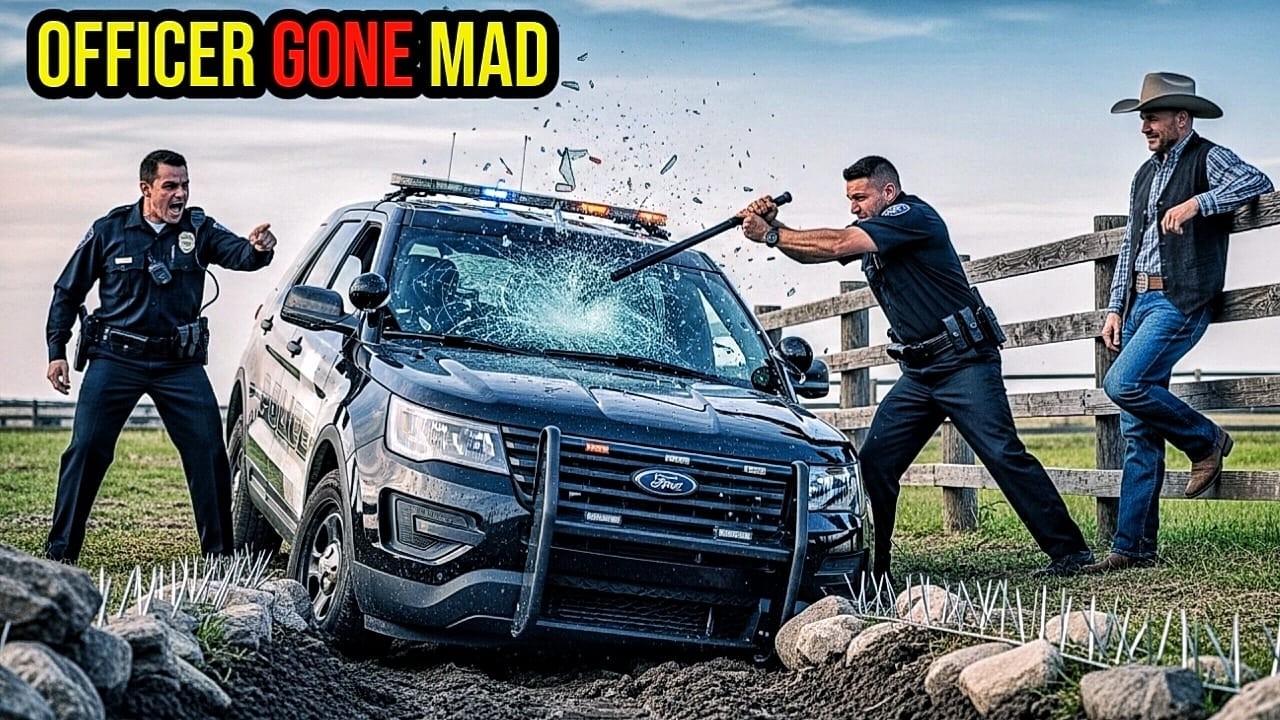 He Thought He Was Above The Law! Real Cop Smashes Fake HOA Patrol Car!
