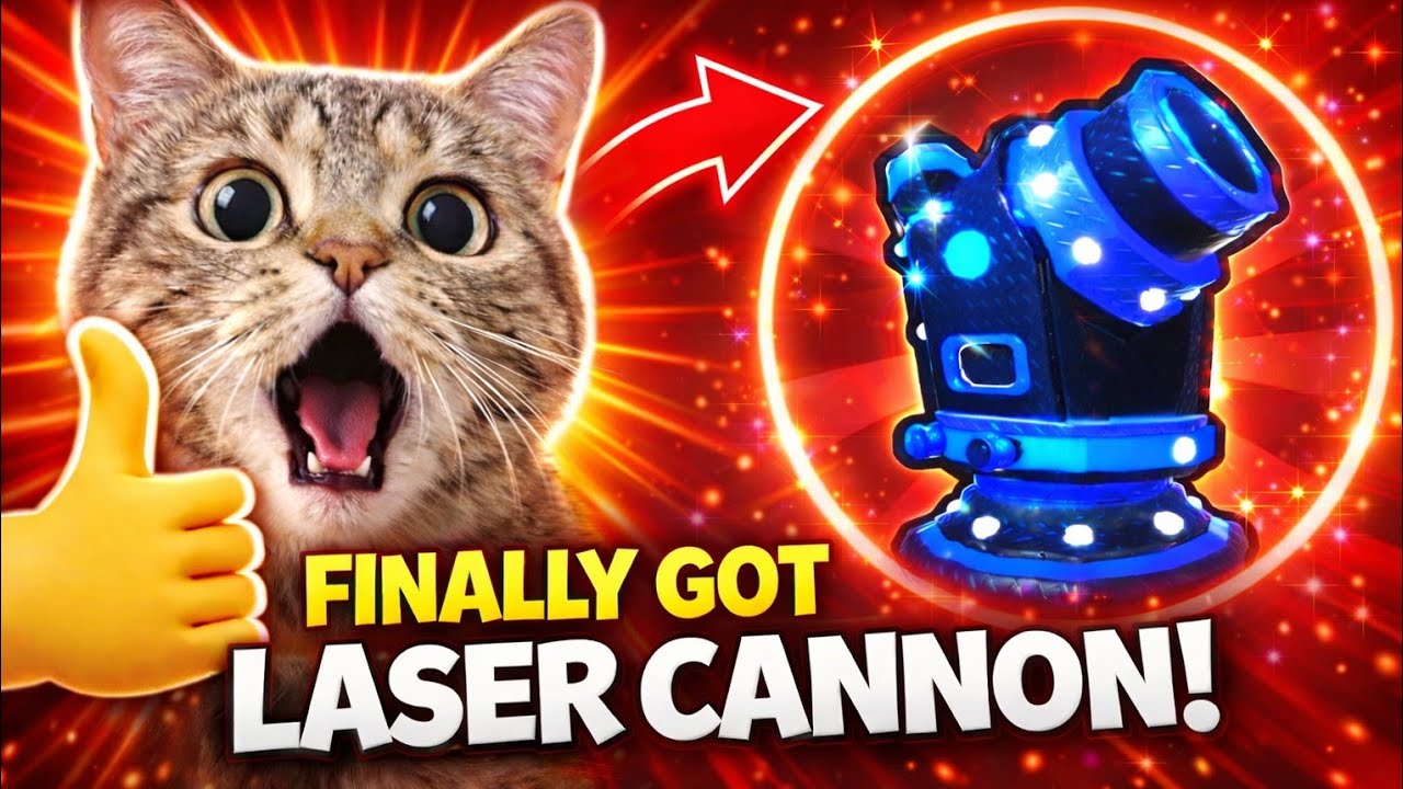 Using 20M+ coin to get the Laser Cannon in Defend Your Base from 67 Can I get it??? Watch the end