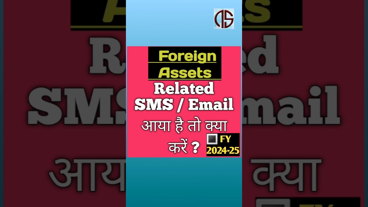 Got foreign asset or income related intimation from income tax dept ? Disclosure of foreign assets |