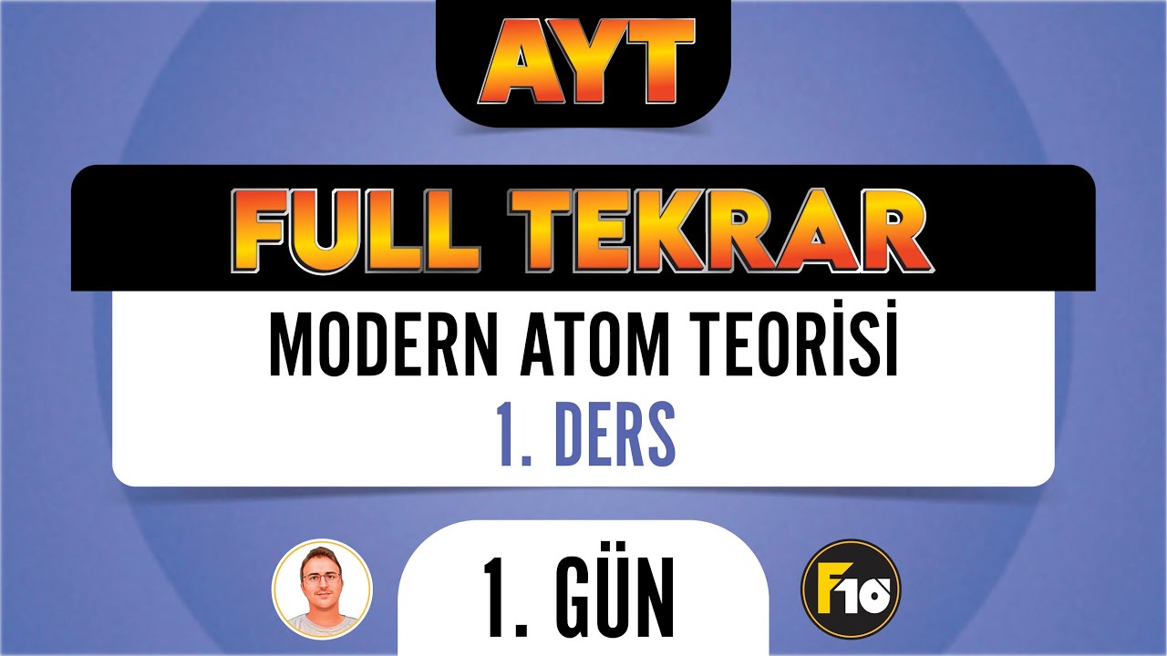 1.GÜN l MODERN ATOM TEORİSİ -1 #kimyaadası ✨