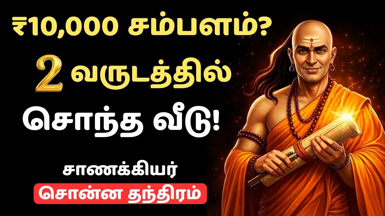 👉 ₹10,000 சம்பளத்தில் 2 வருடத்தில் சொந்த வீடு! 😳 Chanakya Secret Strategy