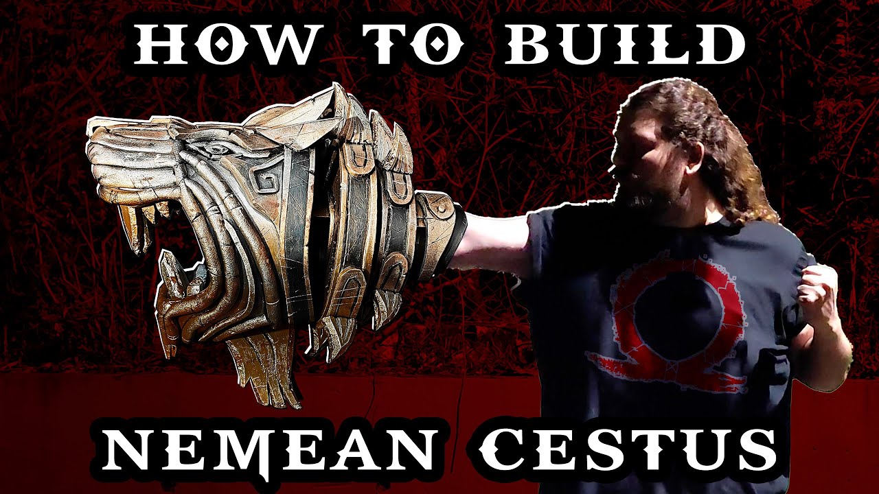 HOW TO BUILD NEMEAN CESTUS  / COMO FAZER MANOPLA DO HERCULES GOD OF WAR 3 DIY COSPLAY PROP TUTORIAL