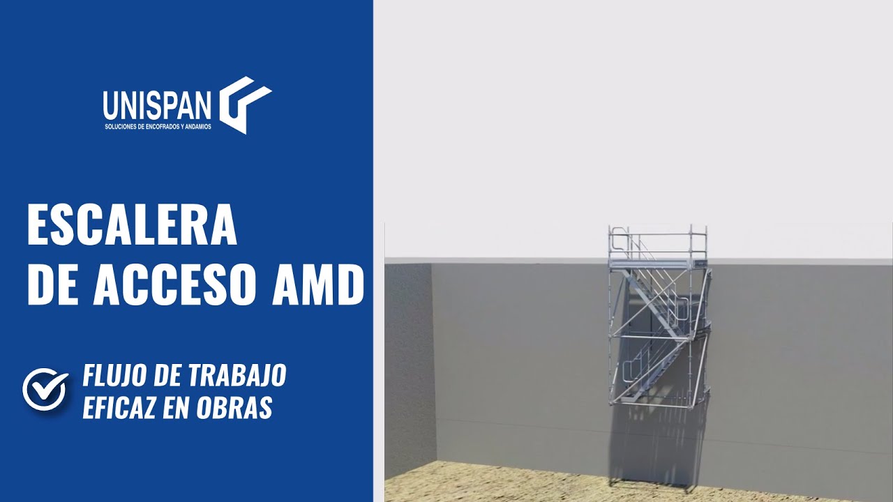 Andamios - ESCALERA DE ACCESO AMD - Unispan M&eacute;xico
