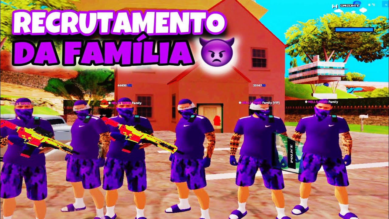 FIZ O RECRUTAMENTO DA MINHA FAMÍLIA VIP #16 HELLS GANG 👿💜HORIZONTE RP