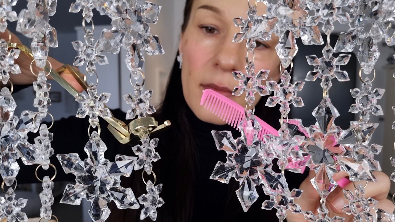 Your hair is ice crystals ASMR