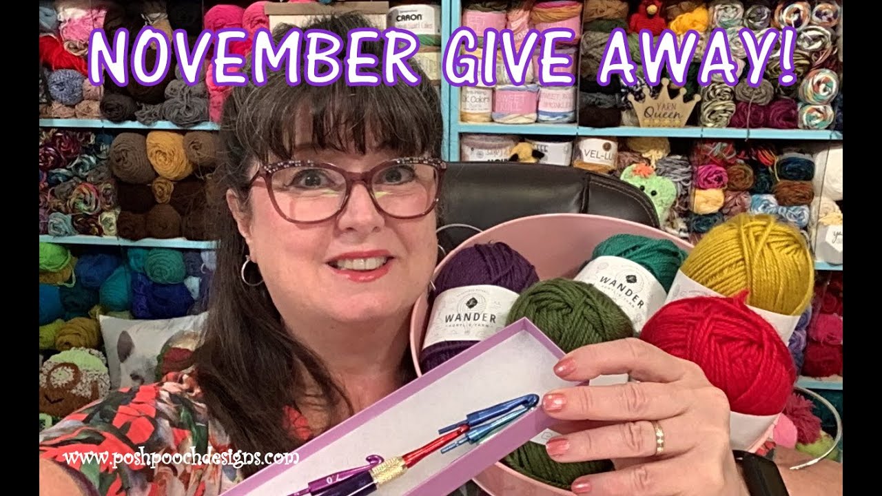 Coffee And Crochet Live Podcast  - November 5, 2024  - November Give Away!