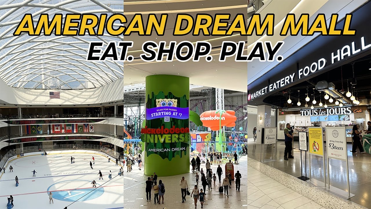 AMERICAN DREAM: крупнейший торговый центр рядом с Нью-Йорком 🛍️! Крытые тематические парки, игров...