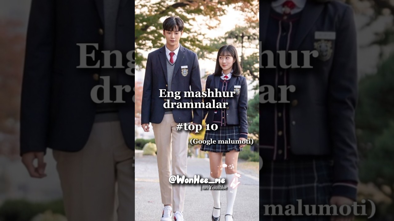 Top 10❗ Eng mashhur drammalar #obuna_bolishni_unutmang #rekkaciq #tiktok #fypシ #viral #wonhee_me