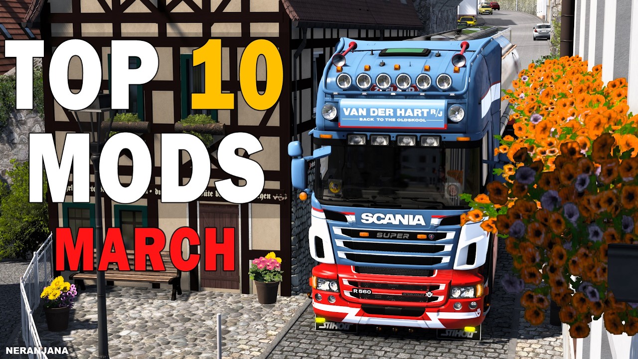 TOP 10 ETS2 MODS - MARCH 2026 | Euro Truck Simulator 2 Mods